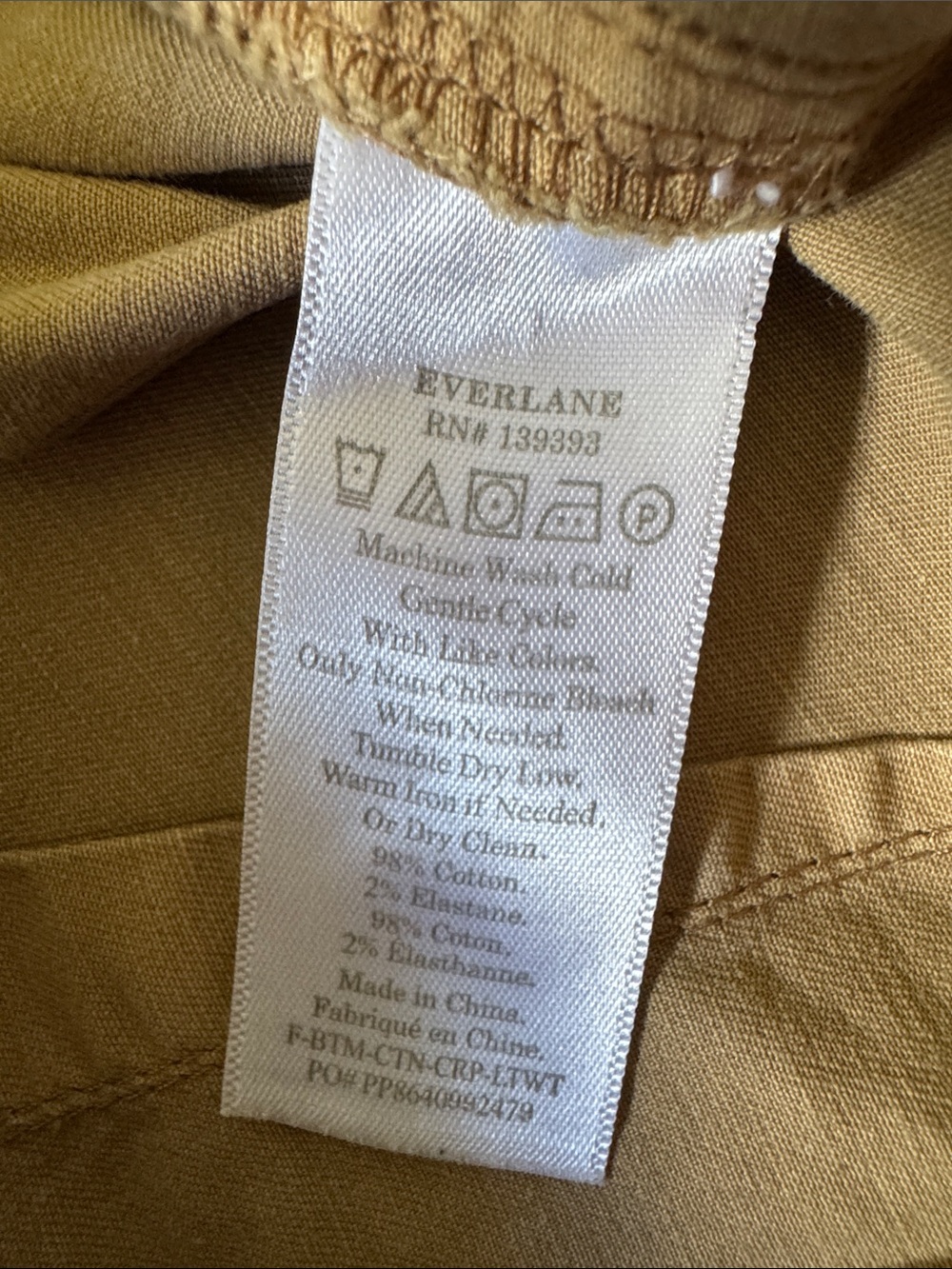 Everlane Caramel Flat Front Crop Pants 12 - Picture 4 of 5